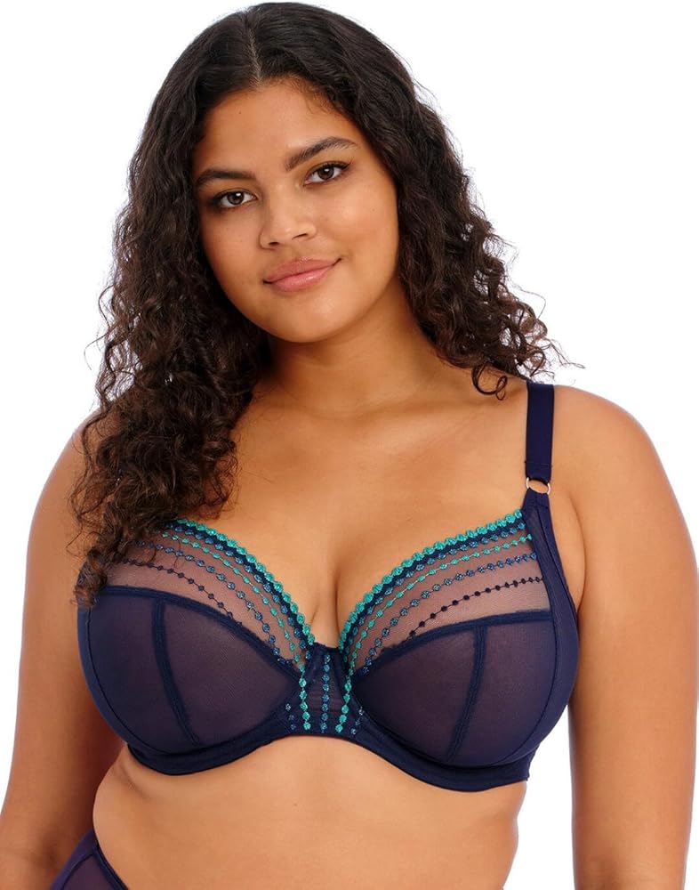 Elomi WOMEN'S Plus Size Underwire Plunge Bra, Purple, 36J