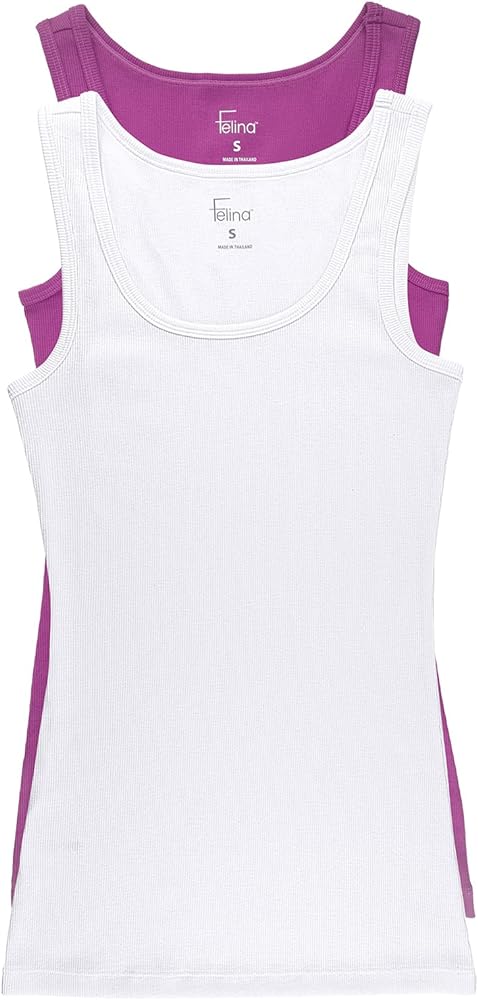 Felina | Cotton Ribbed Tank Top | 2-Pack