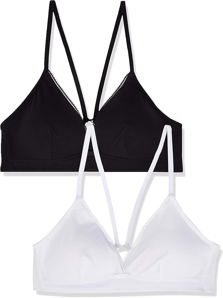 Iris & Lilly Women's Microfiber Bralette, Pack of 2