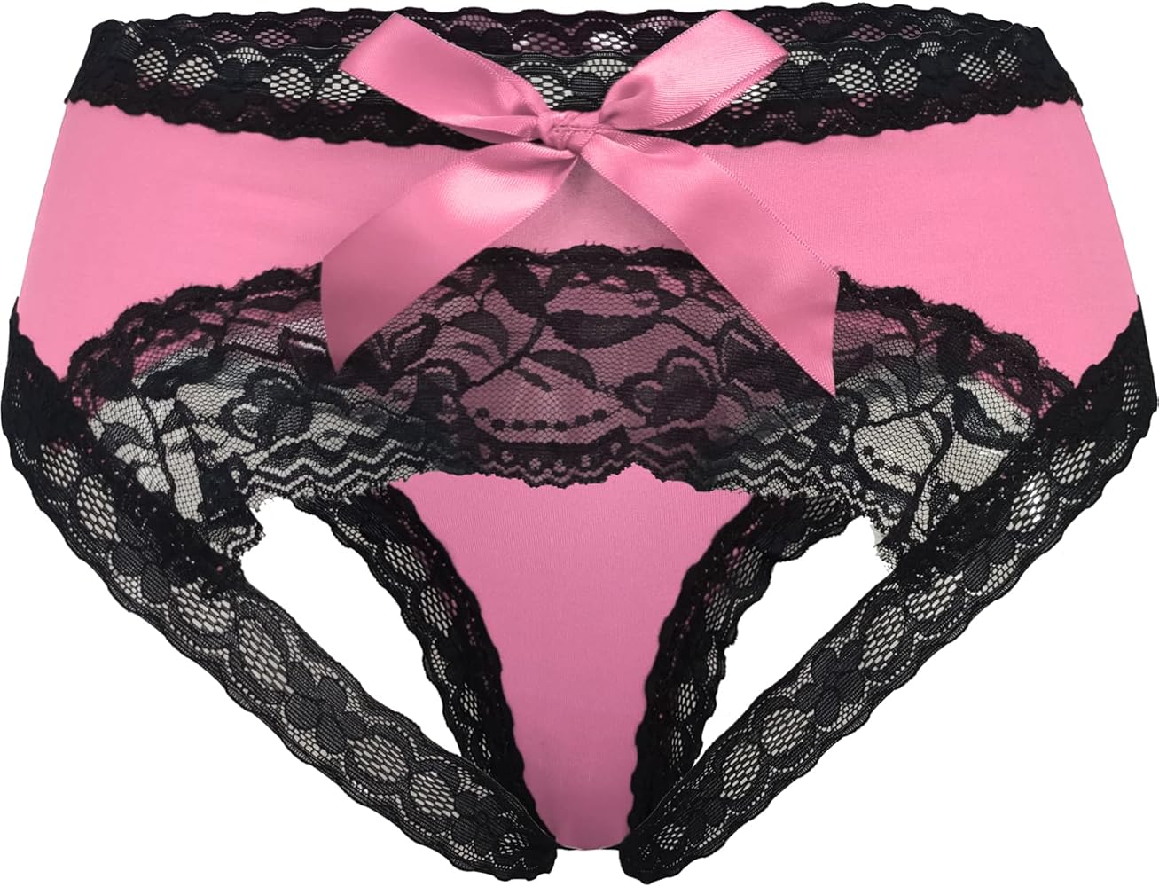 Women Sexy Lace Panties Bowknot Briefs Midnight Lingerie Hipster Underwear