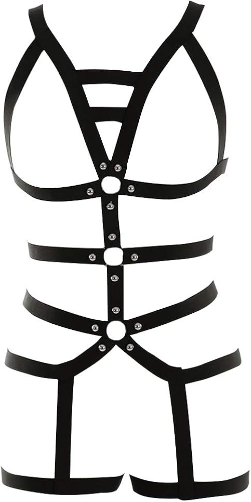 Harness bra Female Body Harness Set Garter Punk Gothic Style Soft And Elastic Size Can Be Adjusted