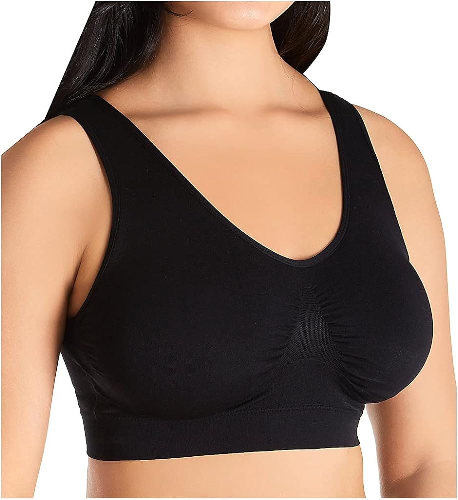 Rhonda Shear Women's Jacquard Seamless Bra with Removalbe Pads