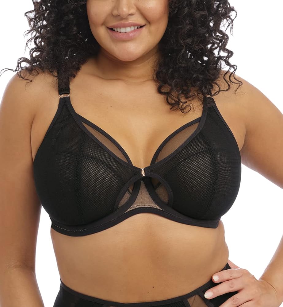 Elomi Women's Kintai Underwire Plunge Bra Black