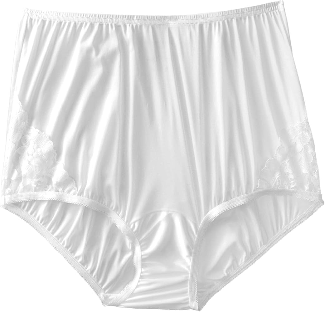 Vanity Fair Women's Perfectly Yours Lace Brief, White