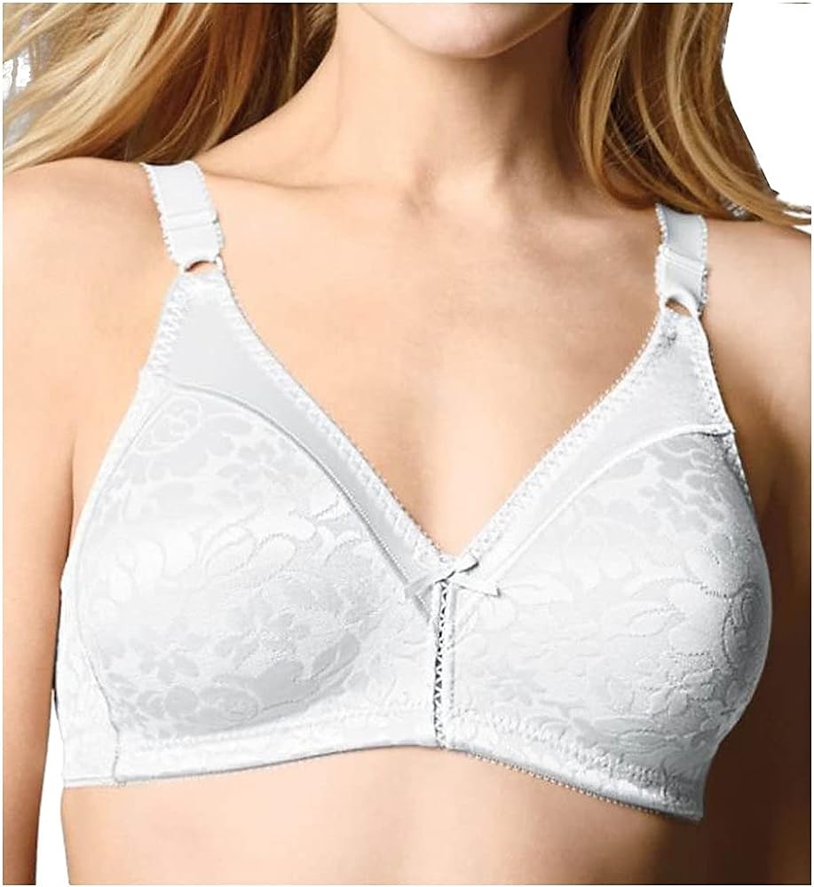 Bali Women's Double Support Spa Closure Wire-Free Bra, White, 40B