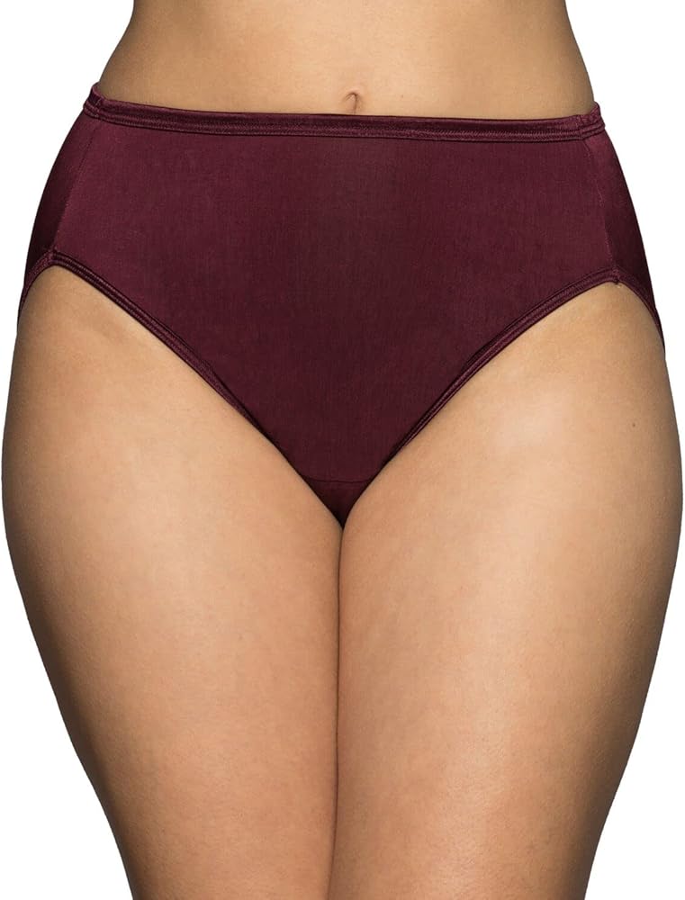 Vanity Fair Illumination Hi-Cut Brief, 6/M, Moody Maroon