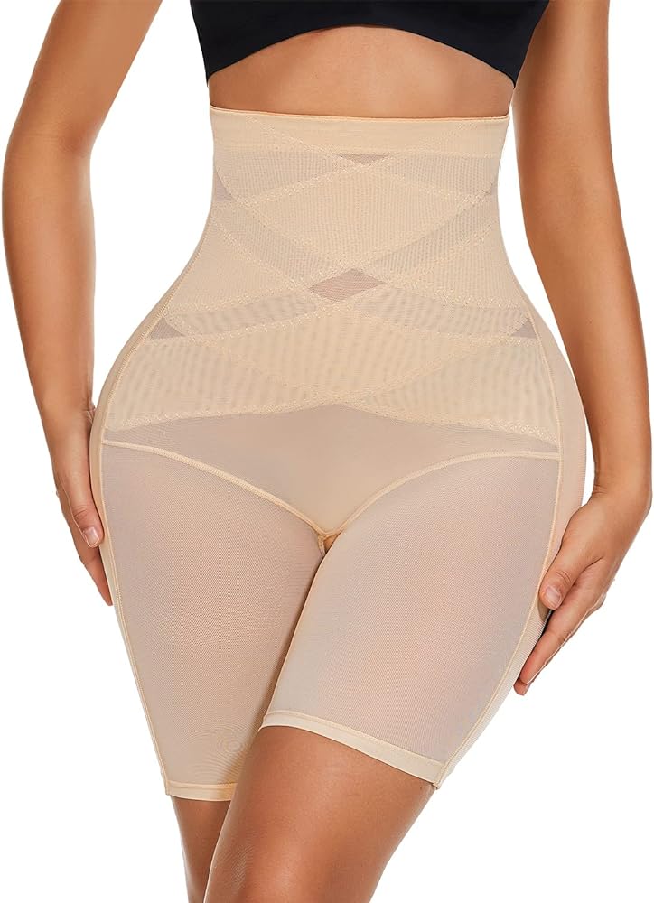 Tummy Control Shapewear Butt Lifter Panties High Waisted Shorts Body Shaper Under Dress Slips Seamless Thigh Slimmer