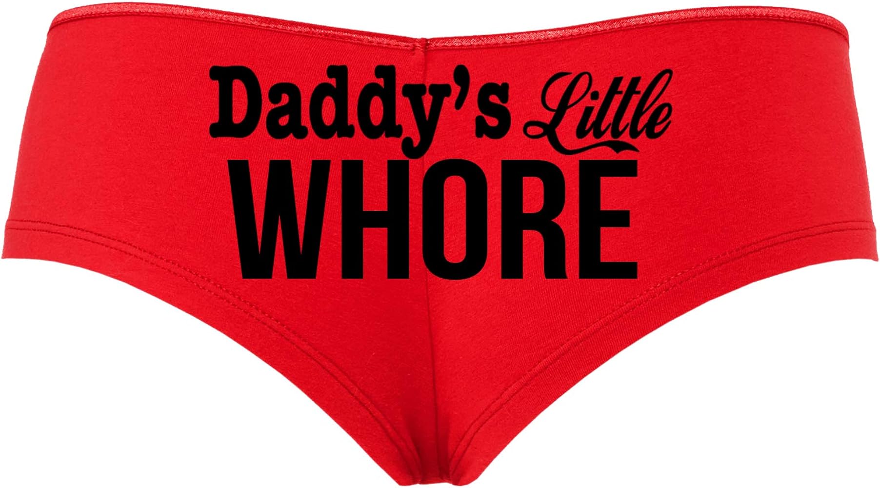 Daddy's Little Whore Fun Flirty Red boy Short Panties DDLG