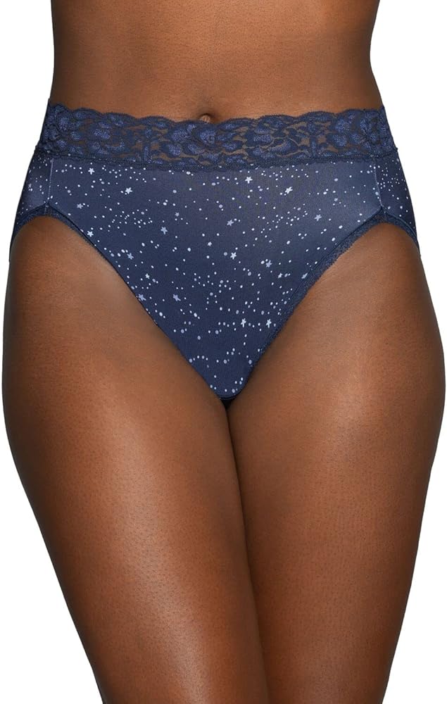 Vanity Fair womens Flattering Lace Hi Cut Panty 13280