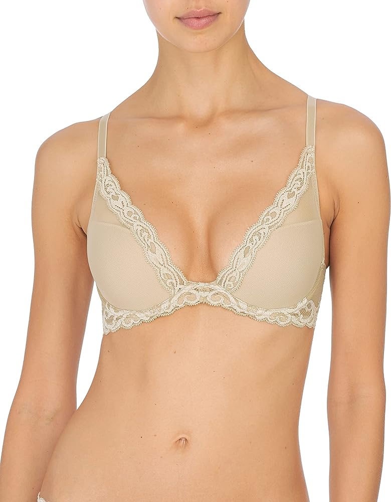 Natori Feathers Contour Plunge Bra