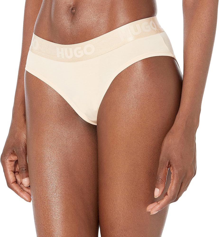 HUGO Women's Bold Logo Cotton Stretch Brief