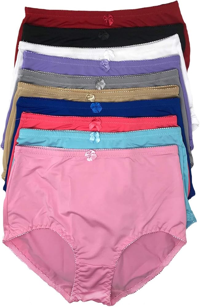 Women's Pack of 6 Girdle Panties High Rise Tummy Control Girdle Panties