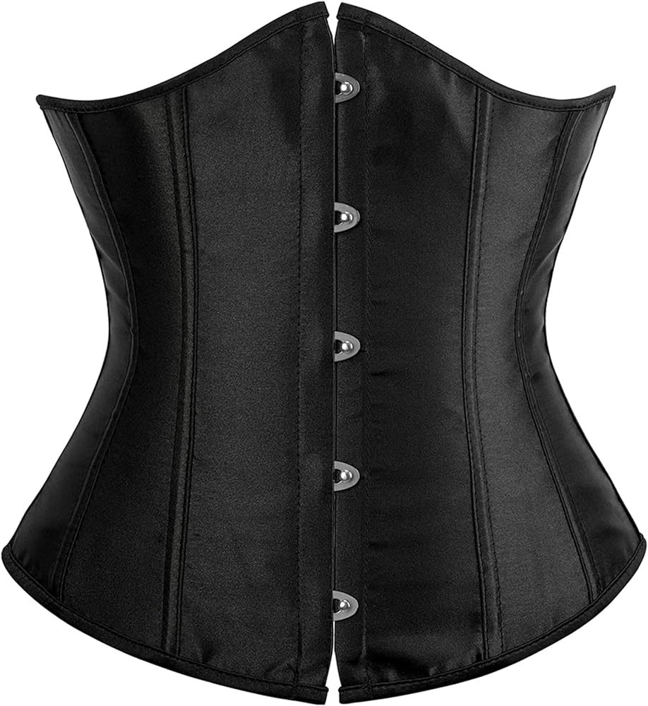 Alivila.Y Fashion Womens Sexy Satin Vintage Underbust Waist Training Corset Bustier