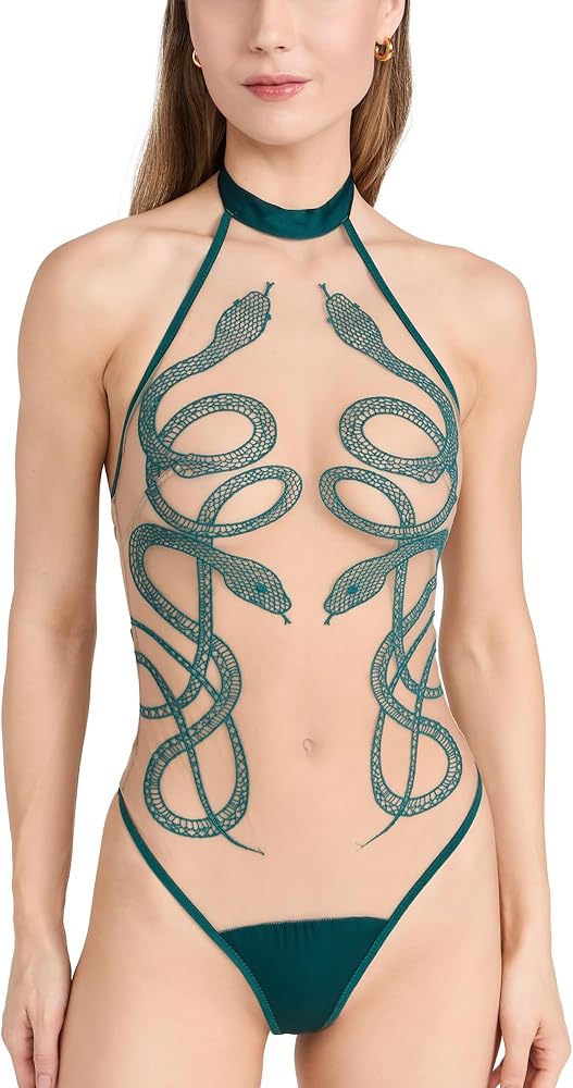 Thistle and Spire Women's Medusa Thong Bodysuit