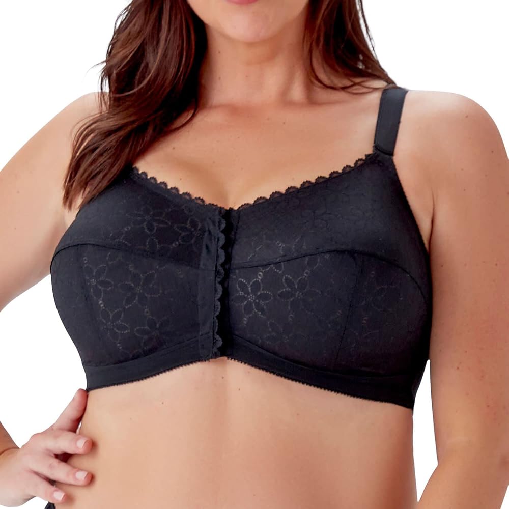 Women's Classic Full Cup Non-Wired Front Closure Bra