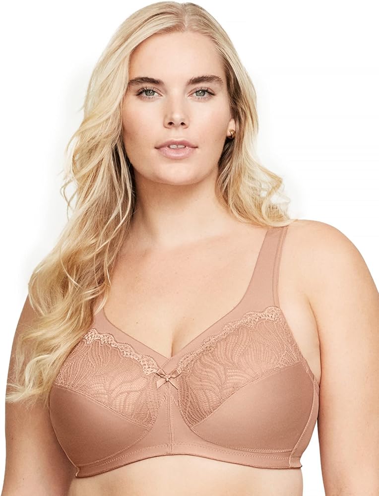 Glamorise Women's Plus Size MagicLift Natural Support Bra Wirefree #1010