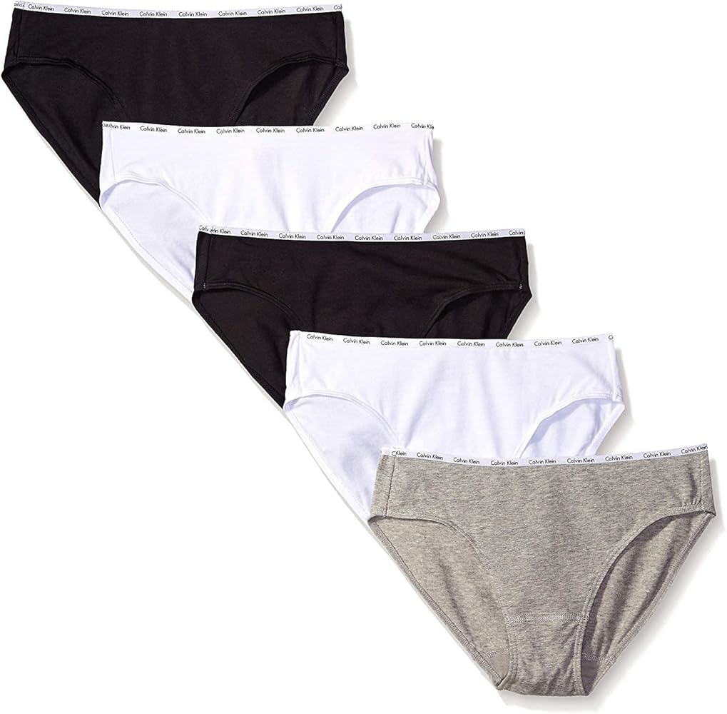 Calvin Klein Women's Cotton Stretch Logo Bikini Panty 5 Pack