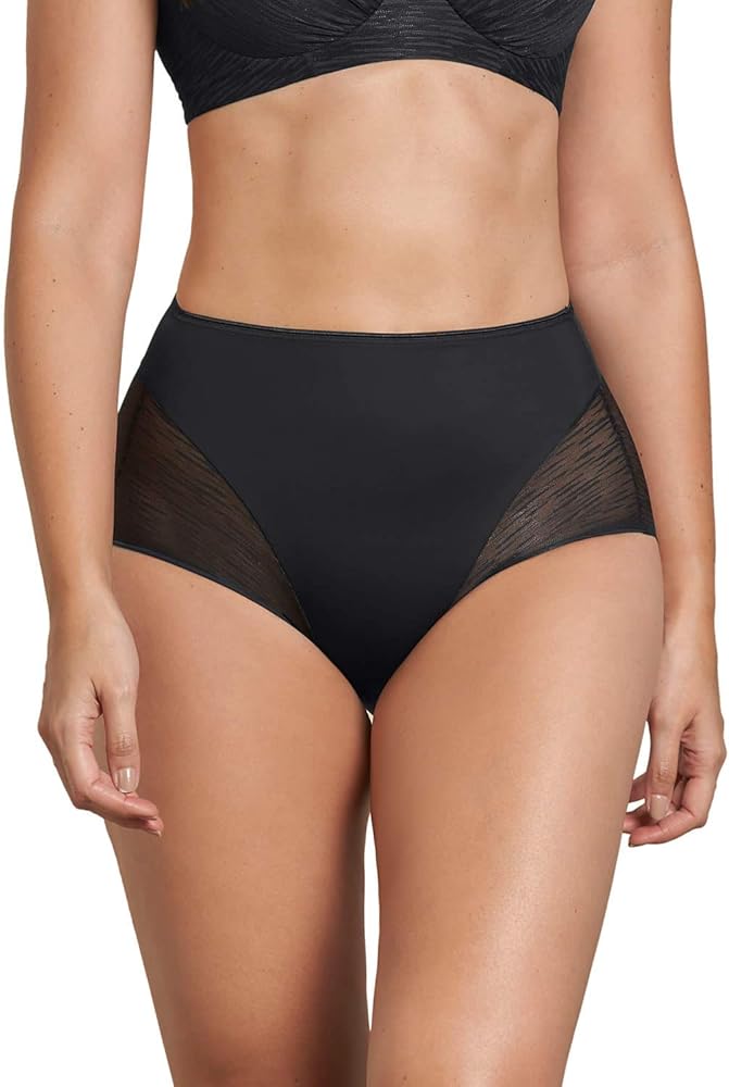 Leonisa Tummy Control Underwear for Women - High Waisted Sheer Lace Shapewear Panties