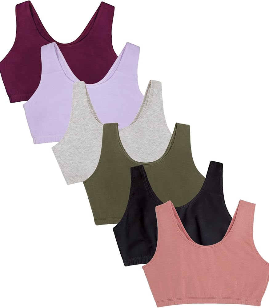 Fruit of the Loom Women's Built Up Tank Style Sports Bra Value Pack