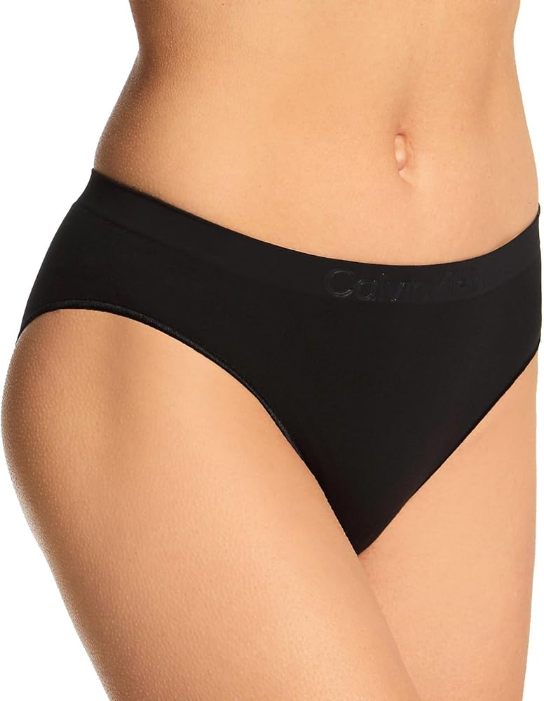 Calvin Klein Women's Bonded Flex Bikini Panty, QD3960, Black, M