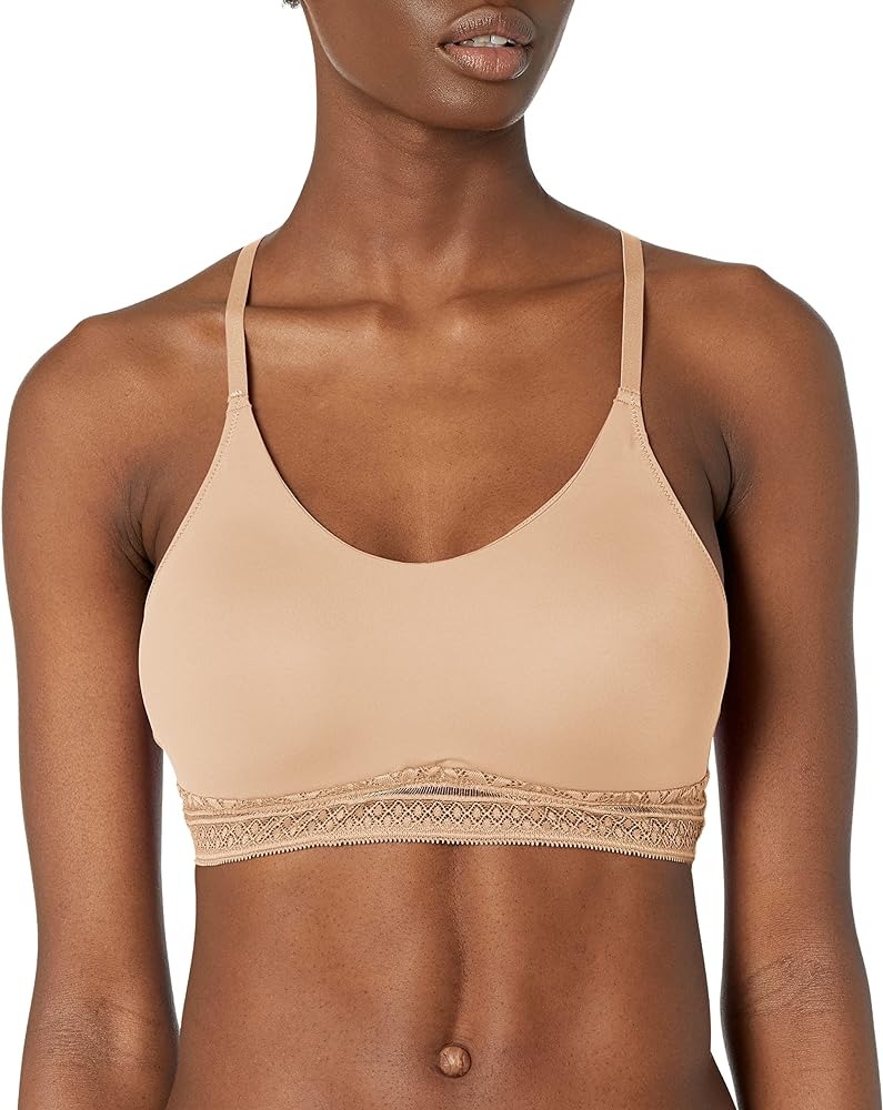 Bali Women's Comfort Revolution Longline Wirefree Bralette with Lace Df6594