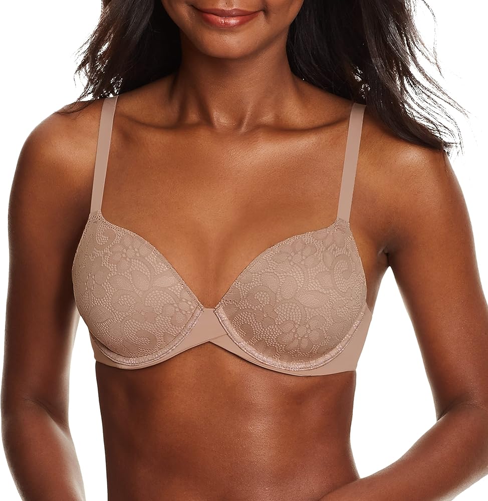 Maidenform womens One Fab Fit Underwire Bra, Demi T-shirt Bra, Convertible Bra (Retired Colors)