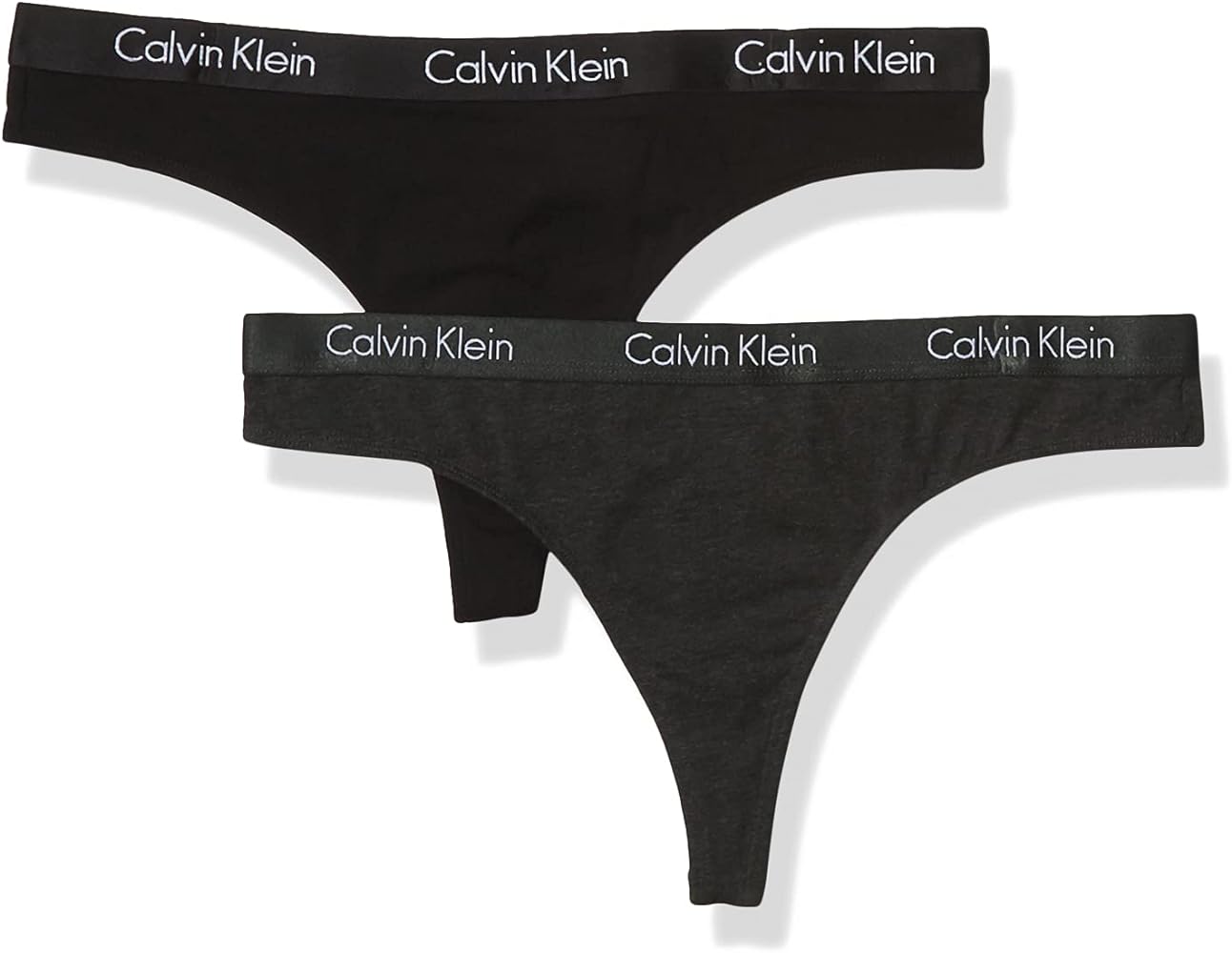 Calvin Klein Women's Motive Cotton Multipack Thong Panty 2 Pack