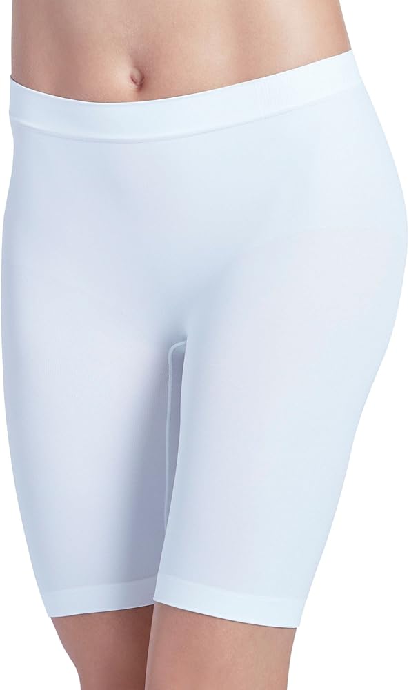 Jockey Women's Shapewear Skimmies Ultralight Smoothing Seamfree No-Chafe, White, S