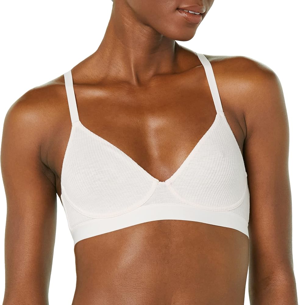 Amazon Essentials Women's Ribbed Unlined Bralette