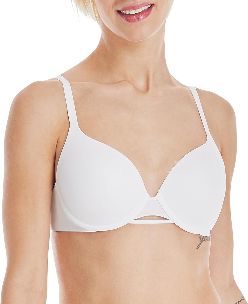 Hanes Womens Underwire T-Shirt Bra, No-Poke Dreamwire Full-Coverage Bra, X-Temp