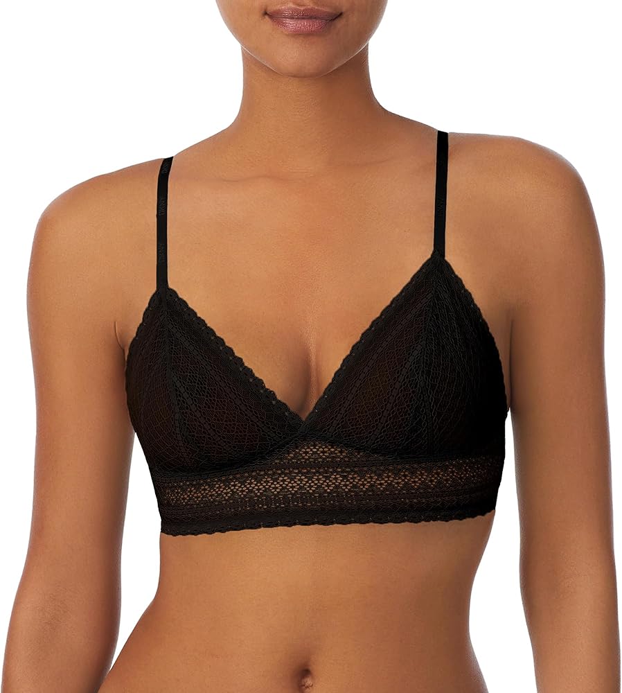 DKNY Women's Cut-Out Lace Bralette, Wirefree