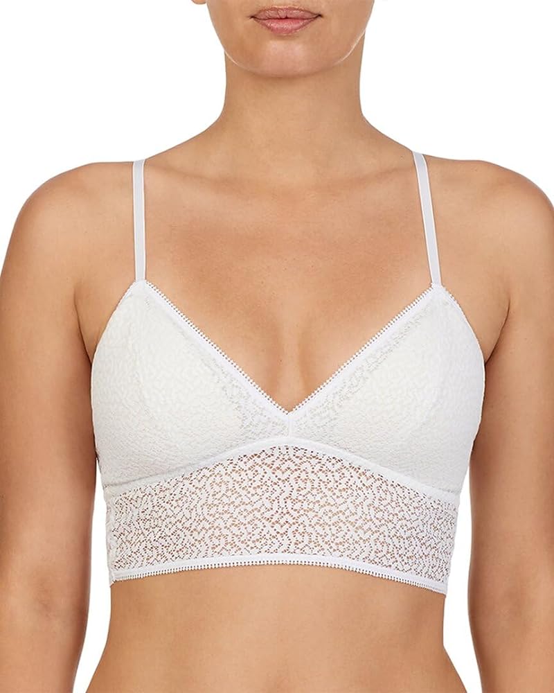 DKNY Womens Modern Lace Longline Bralette Bra