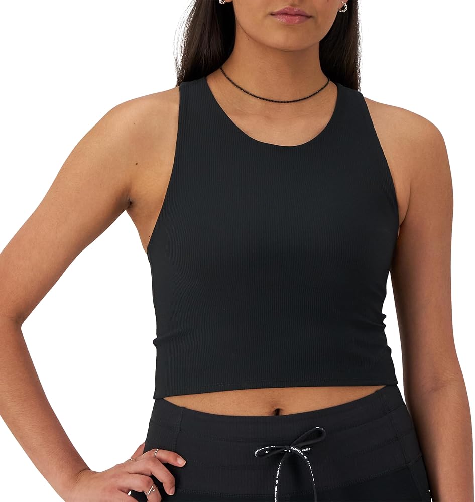 Champion Women'S Crop Top, Soft Touch, Moisture Wicking, Ribbed Cropped Top For Women