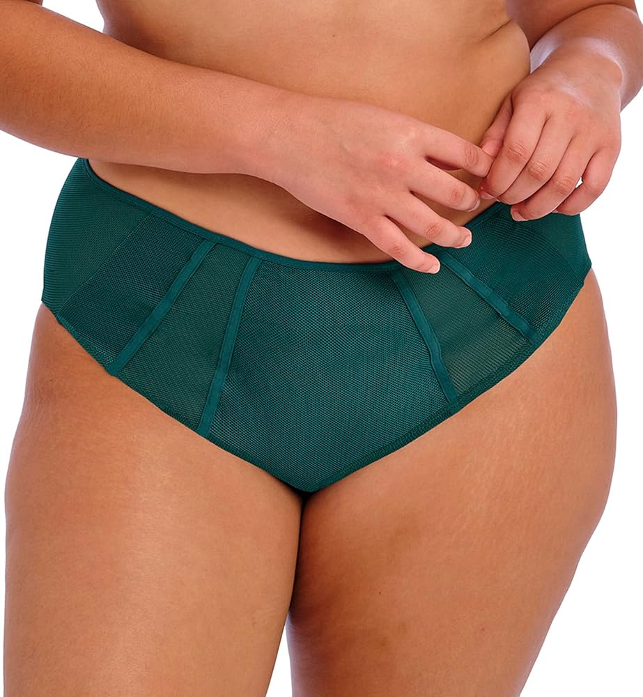 Elomi Women's Plus Size Kintai Full Coverage Brief, Deep Teal