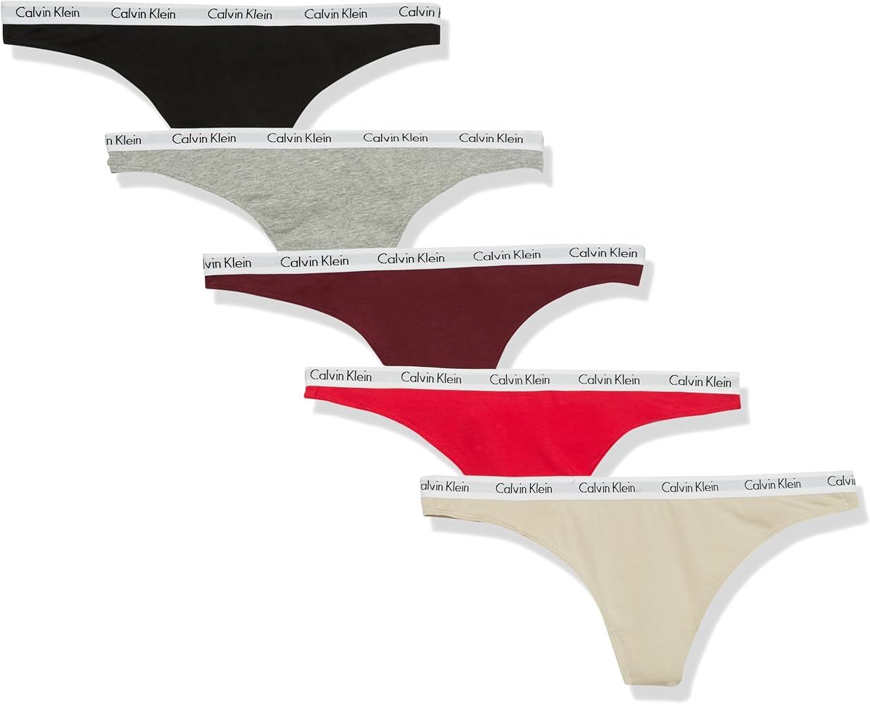 Calvin Klein Women's 3 Pack Carousel Thong Panty