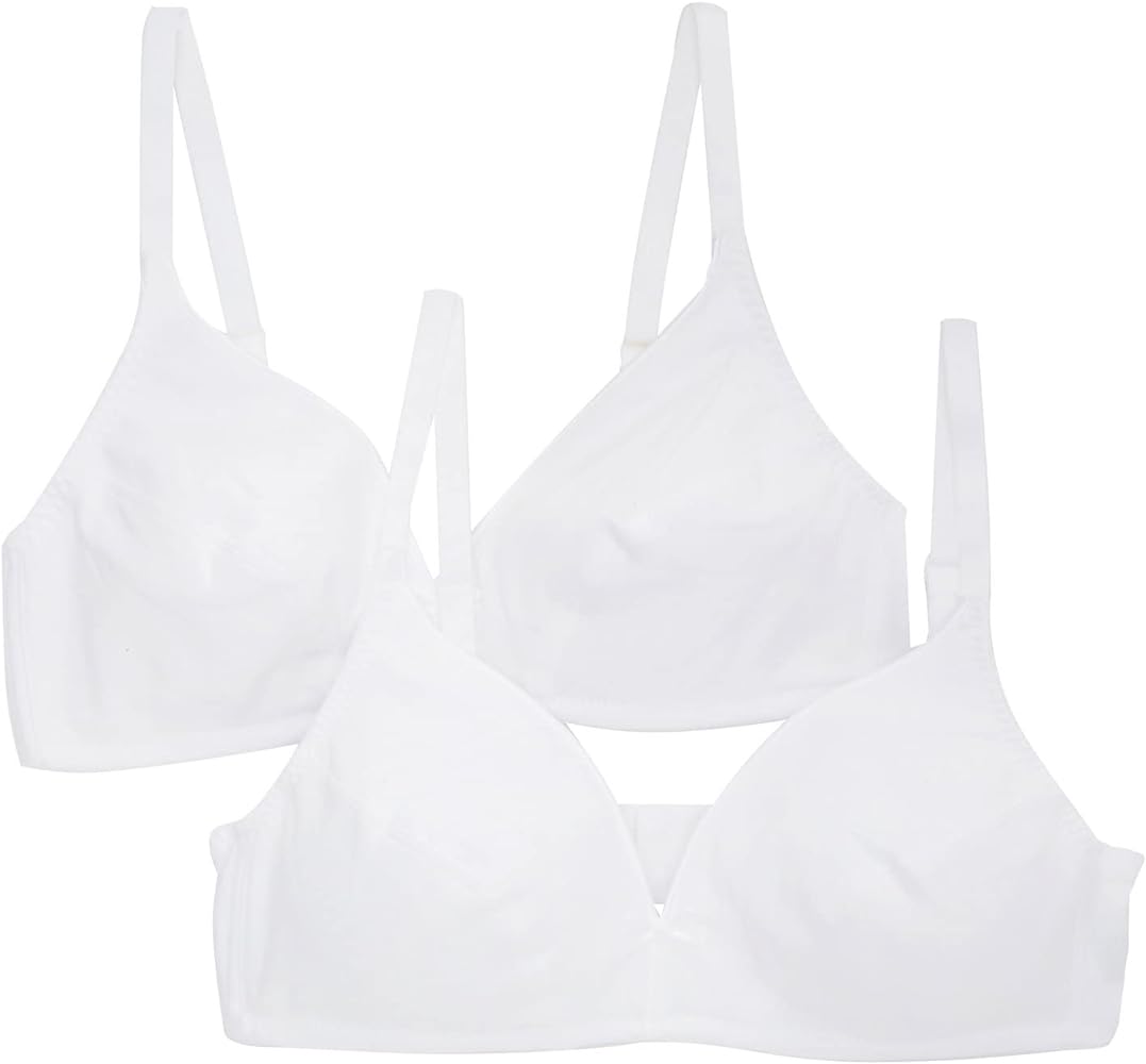 Fruit of the Loom Women's 96255 Cotton Wire-Free Bra - 2 Pack