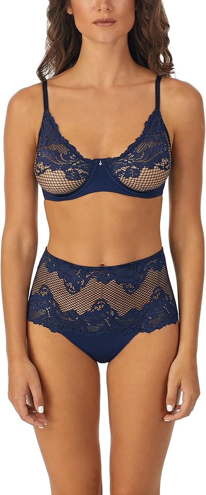 Le Mystère Women's Lace Allure Unlined Wired Bra