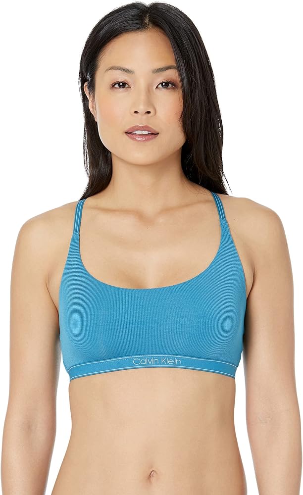 Calvin Klein Women's Pure Ribbed Natural Lift Unlined Bralette