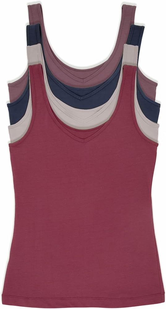 Felina Reversible Cotton Women’s Tank Top | 4-Pack