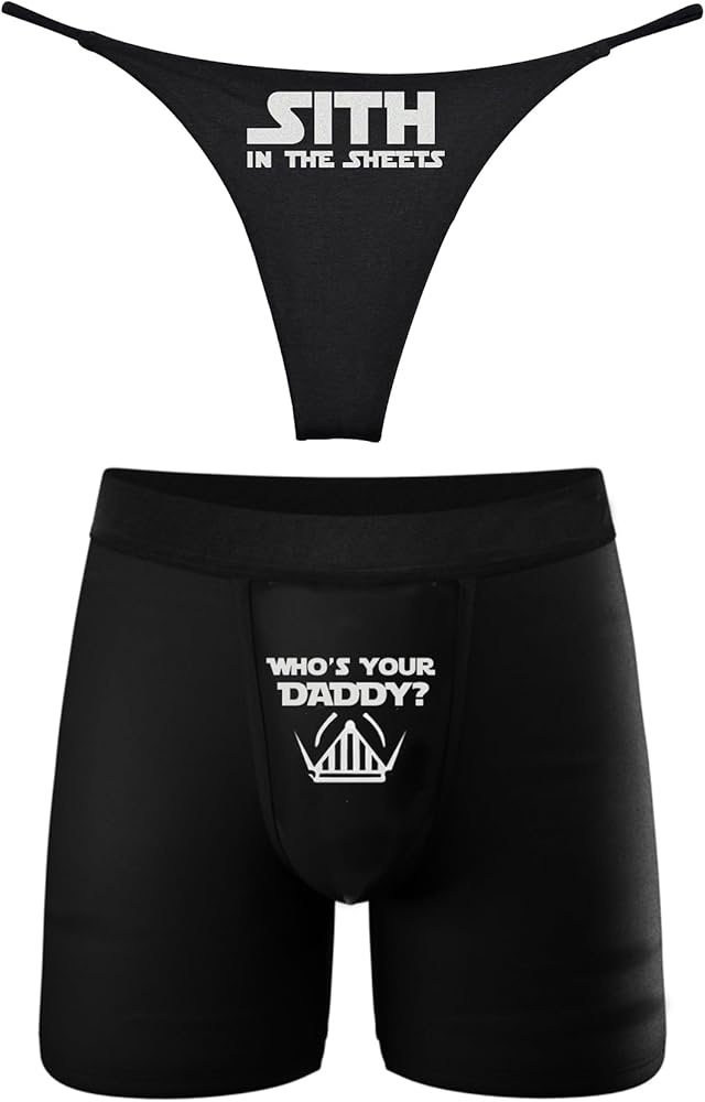 Southern Sisters Couples Matching Underwear Sith and Who's Yourr Daddy (Pack of 1)