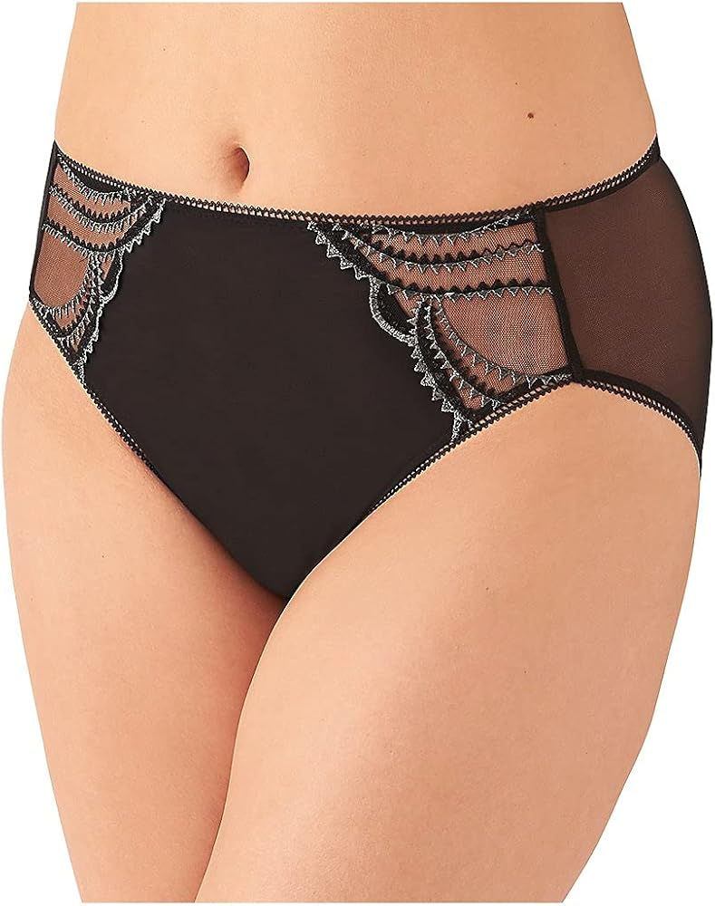 Wacoal Womens Evocative Edge Hi Cut Brief Panty