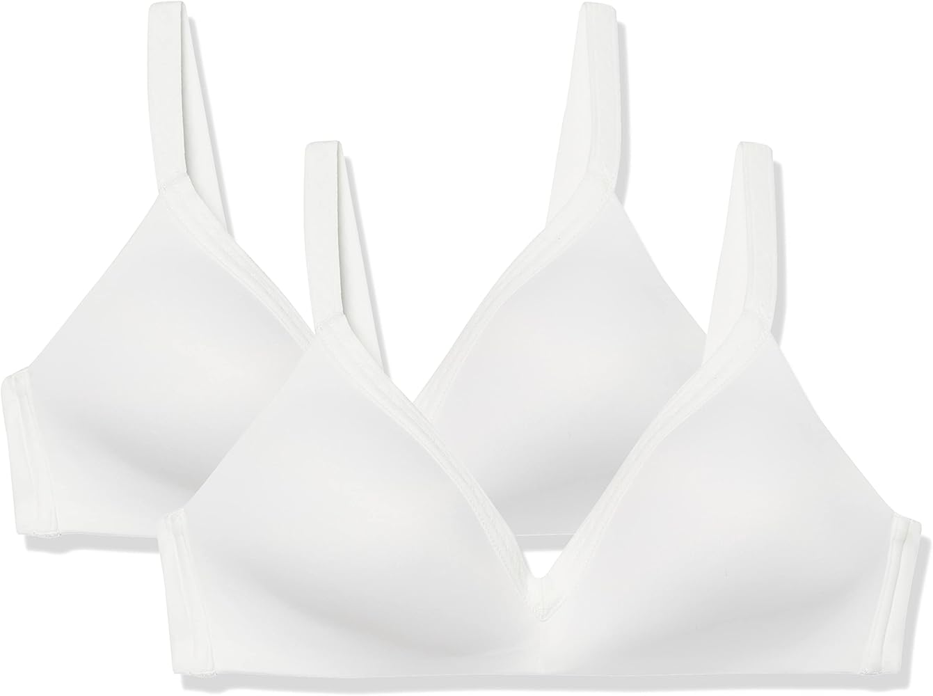 Warner's Women's Blissful Benefits Wireless Lightly Lined T-Shirt Bra 2-Pack 04011w