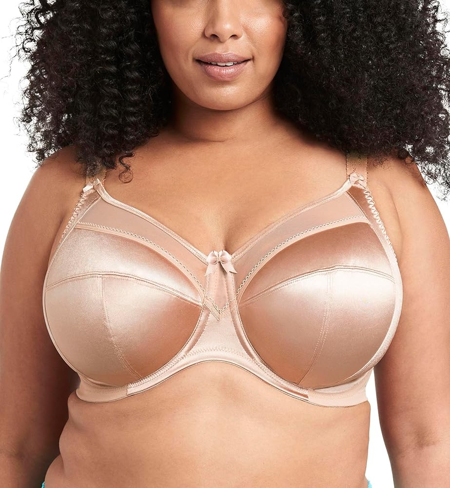 GODDESS Women's Plus-Size Keira Banded Underwire Bra,Fawn,42L