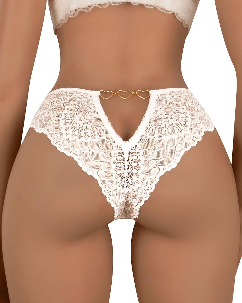 Hibluco Women Lace Underwear Stretch Breathable Panties Sexy Underwear