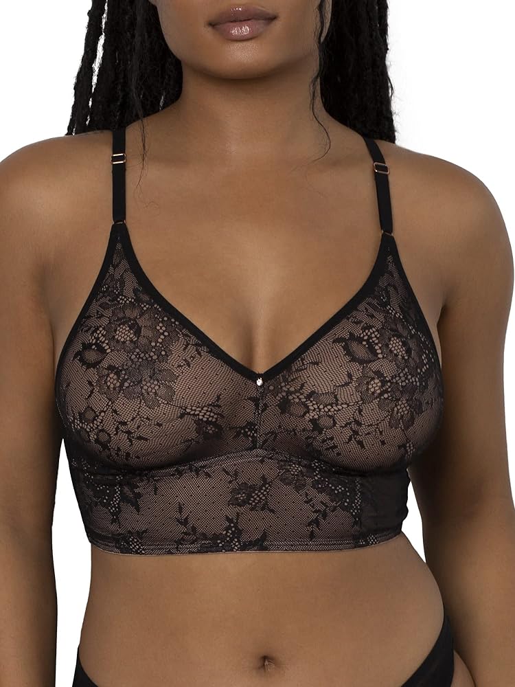 Smart & Sexy Women's Smooth Lace Longline Bralette