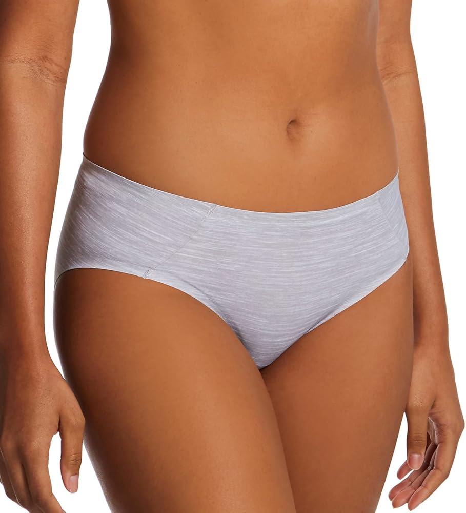 Bali Women's Soft Touch Hipster Panty, DFSTHP, Crystal Grey Heather, 6