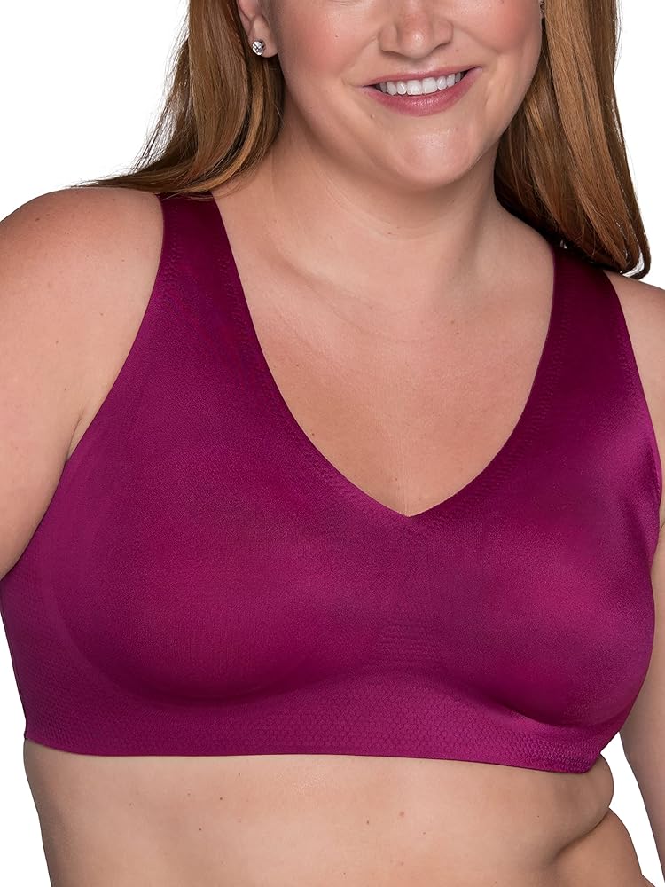 Vanity Fair womens Beyond Comfort Sleek and Smooth Simple Sizing Wireless Bra