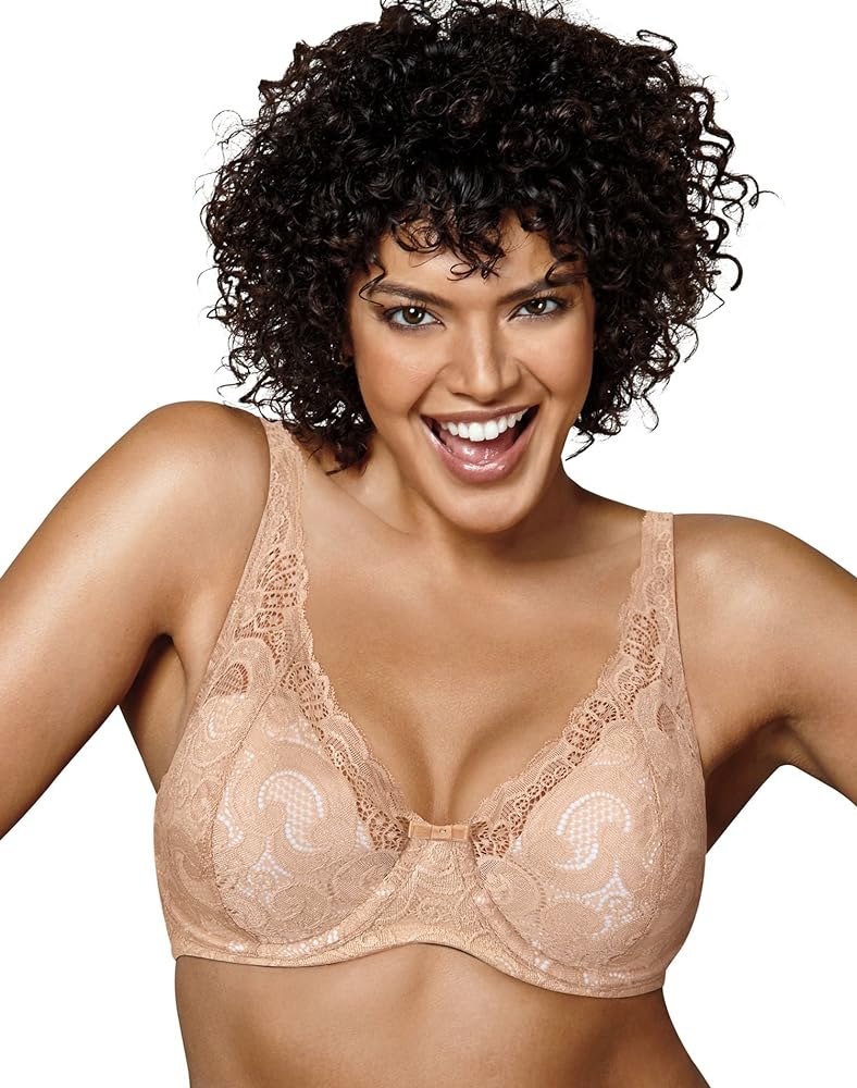 Playtex Women's Love My Curves Thin Foam W/Lace Underwire