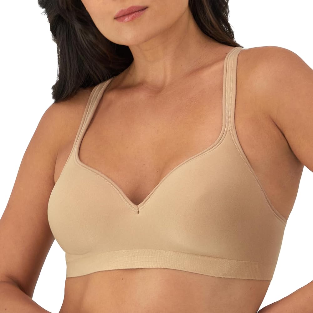 Bali Women's Wireless Bra,Comfort Revolution Full coverage Wirefree Bra,Moisture wicking