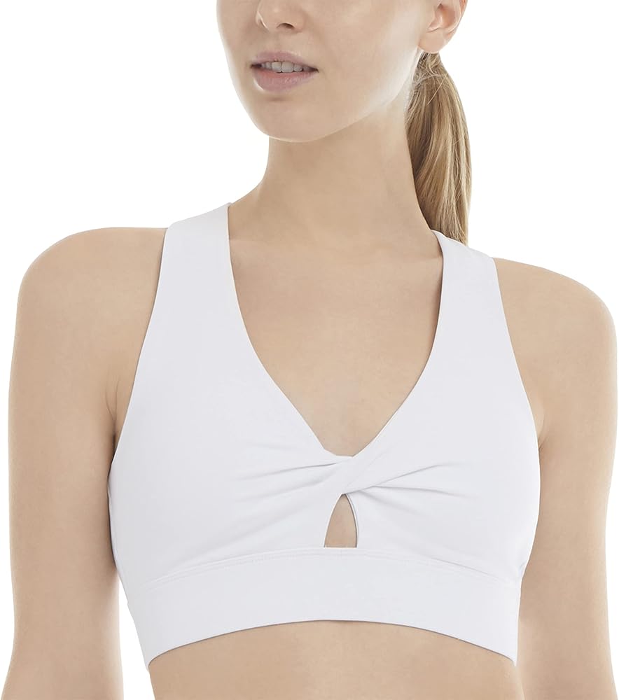 Danskin Womens Twisted Crossover Bra